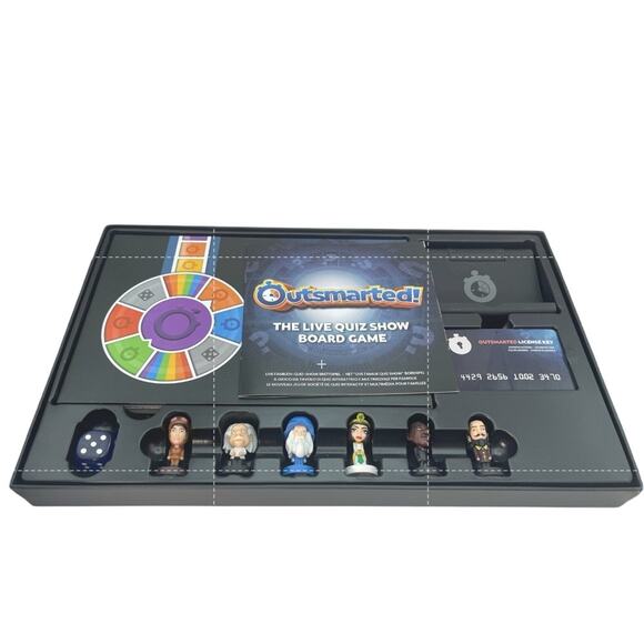 OUTSMARTED! The Live Family Quiz Show Board Game Ages 8+ (2 - 24 Players) USED - Picture 2 of 3